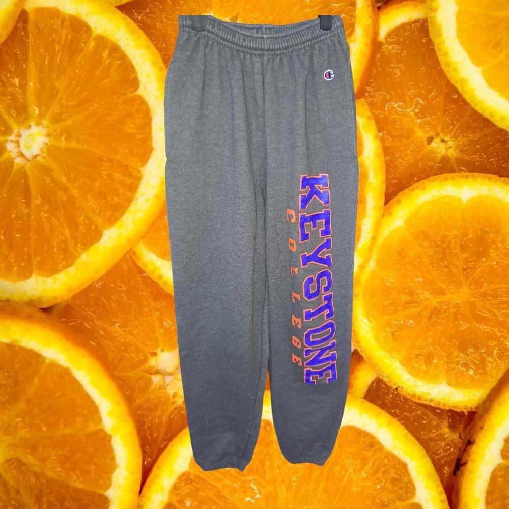 Champion Keystone College Gray Sweatpants SIze Small